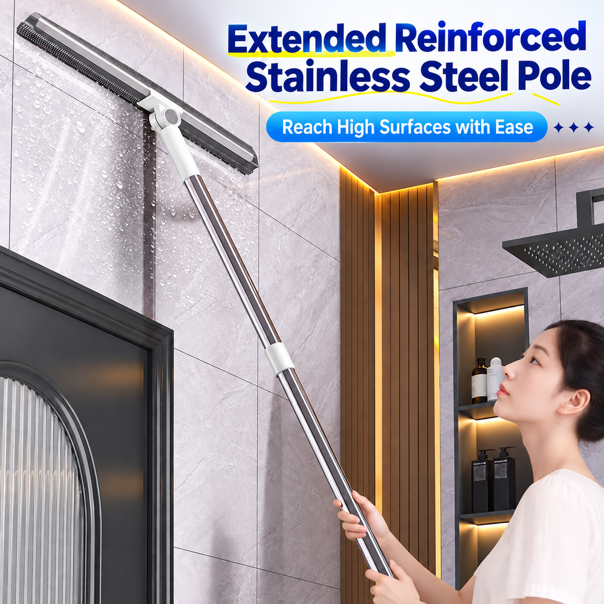 3-in-1 Magic Broom & Floor Squeegee