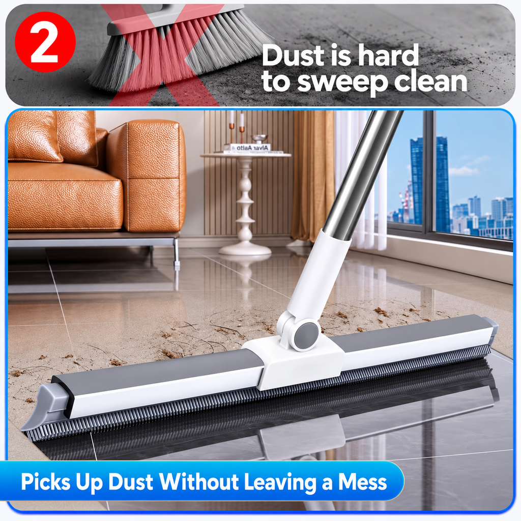 3-in-1 Magic Broom & Floor Squeegee