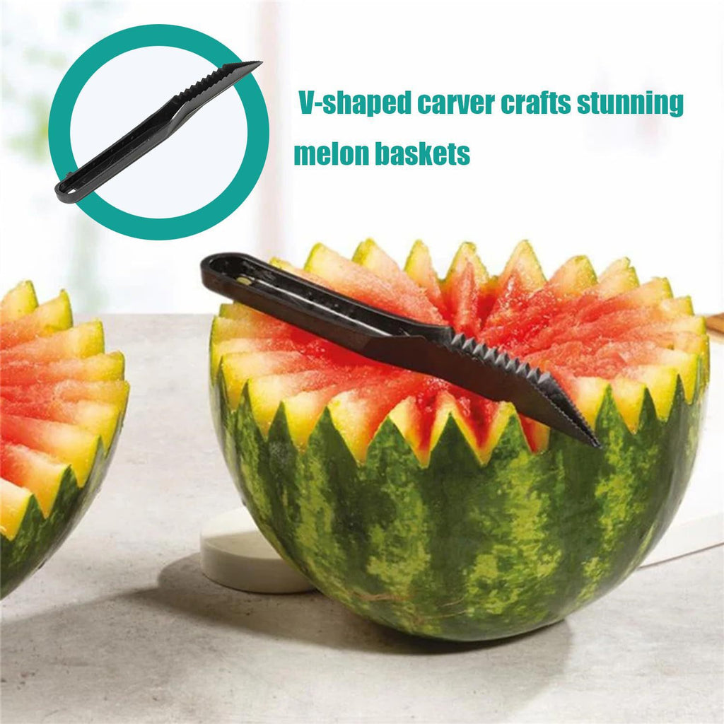 Spiral Vegetable Cutter & V-Shaped Carving Knife Set