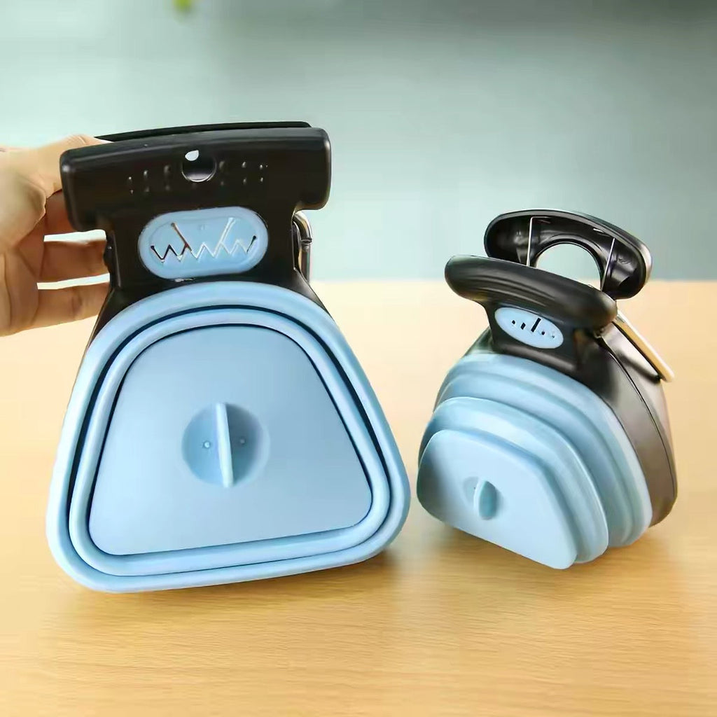 Portable Dog Poop Scooper with Built-in Bag Dispenser