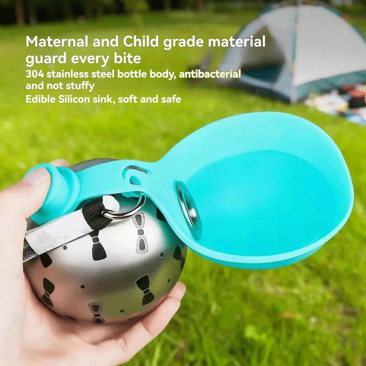 2-in-1 Dog Water Bottle & Bowl