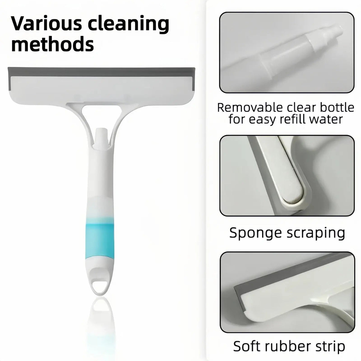 3-in-1 Window Cleaning Tool with Spray
