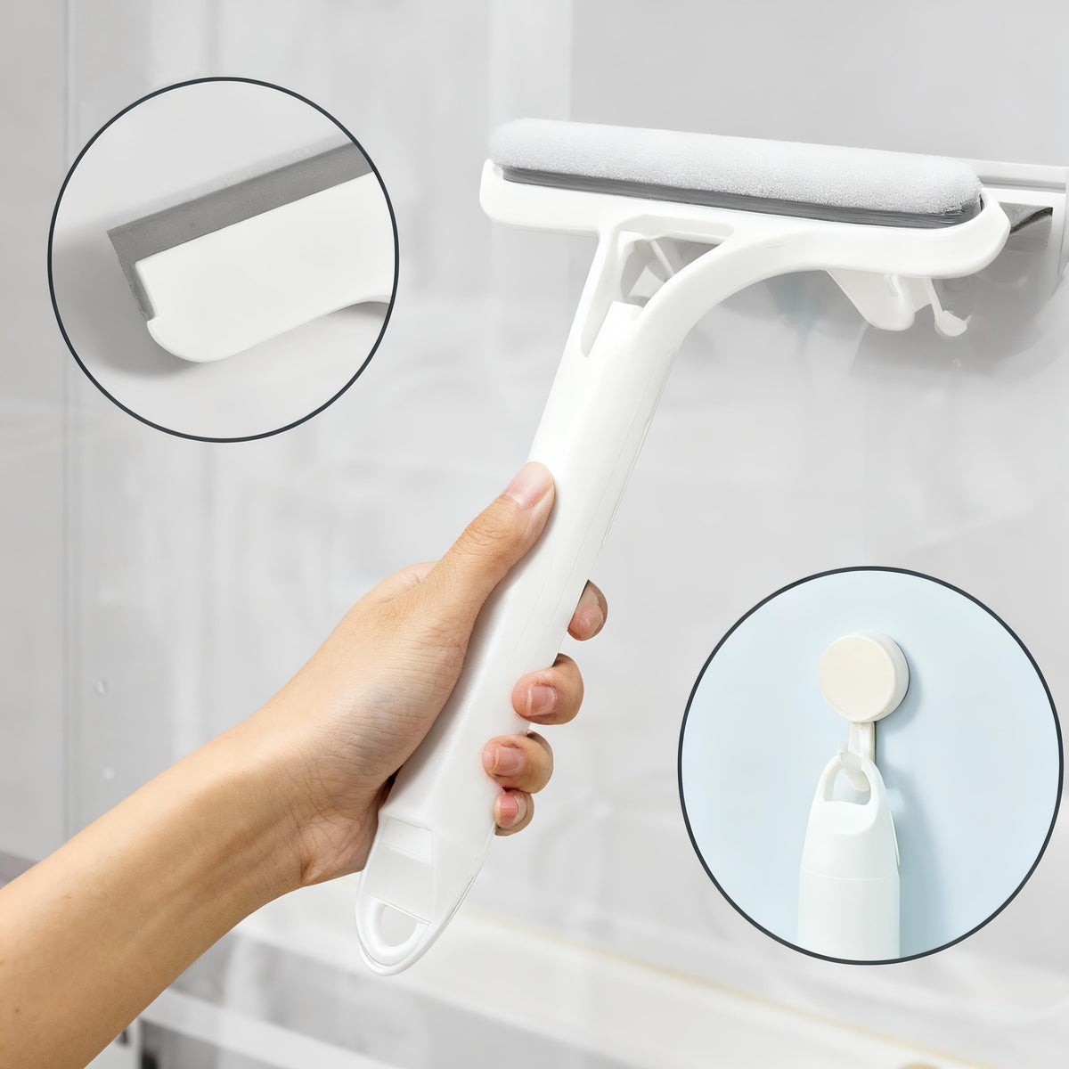 3-in-1 Window Cleaning Tool with Spray