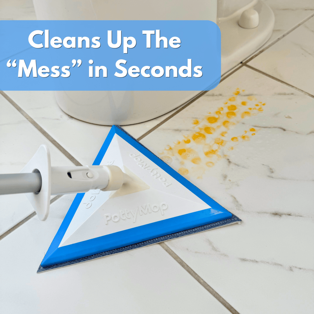 Mini Bathroom Mop & Holder Set with Disposable Pads
