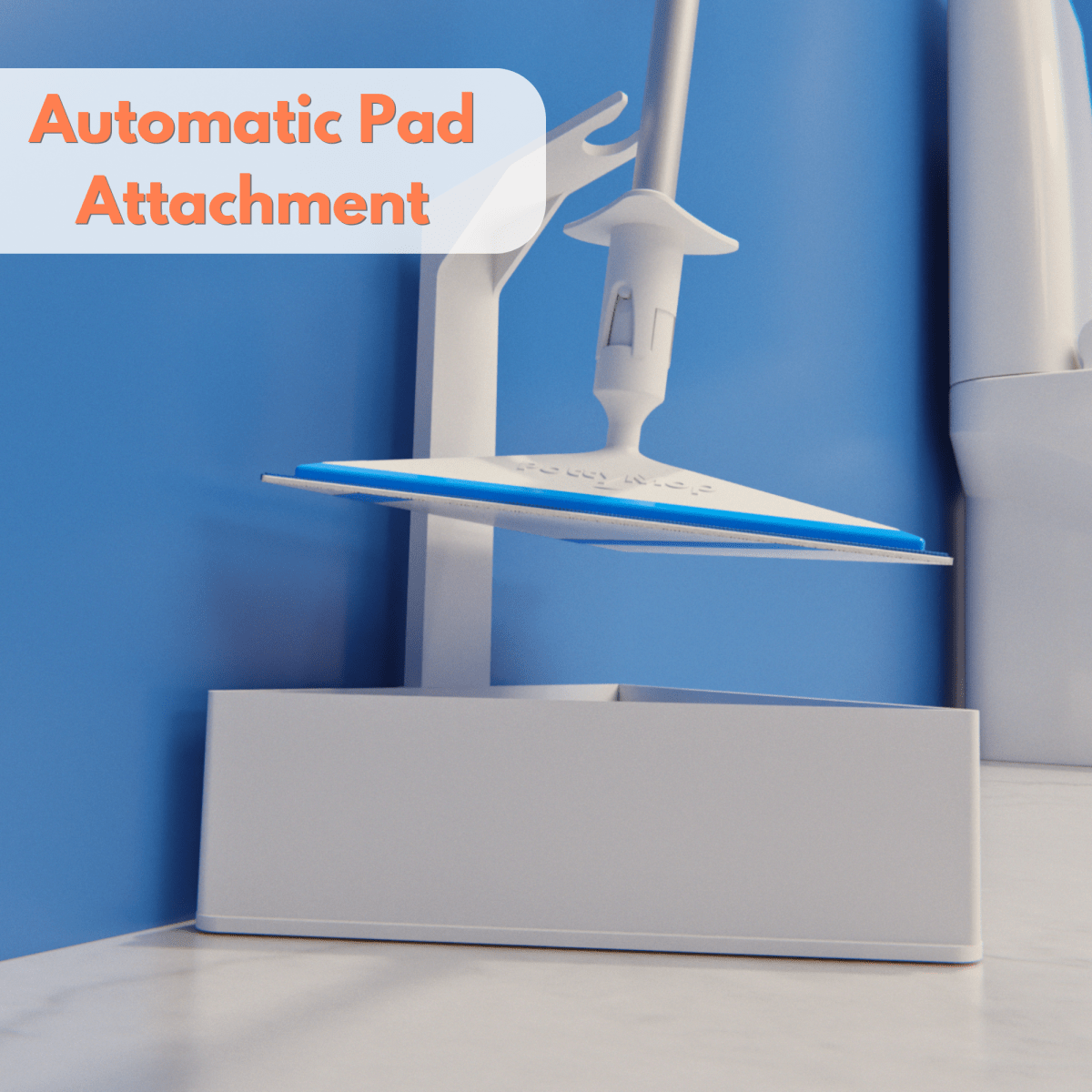 Mini Bathroom Mop & Holder Set with Disposable Pads