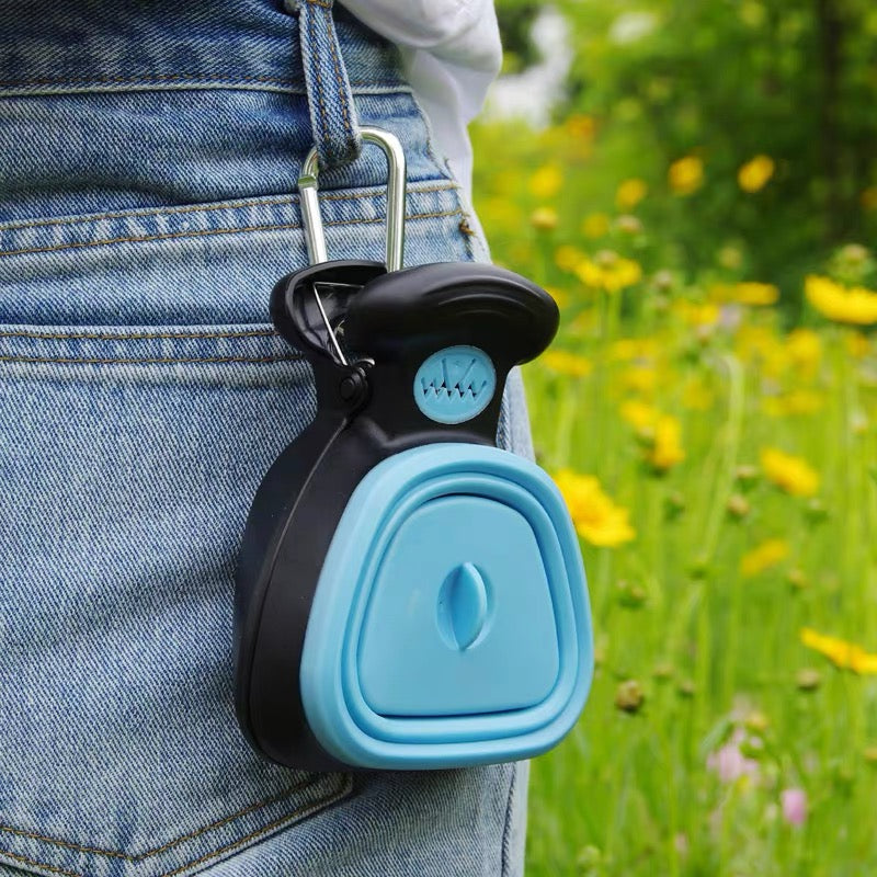 Portable Dog Poop Scooper with Built-in Bag Dispenser