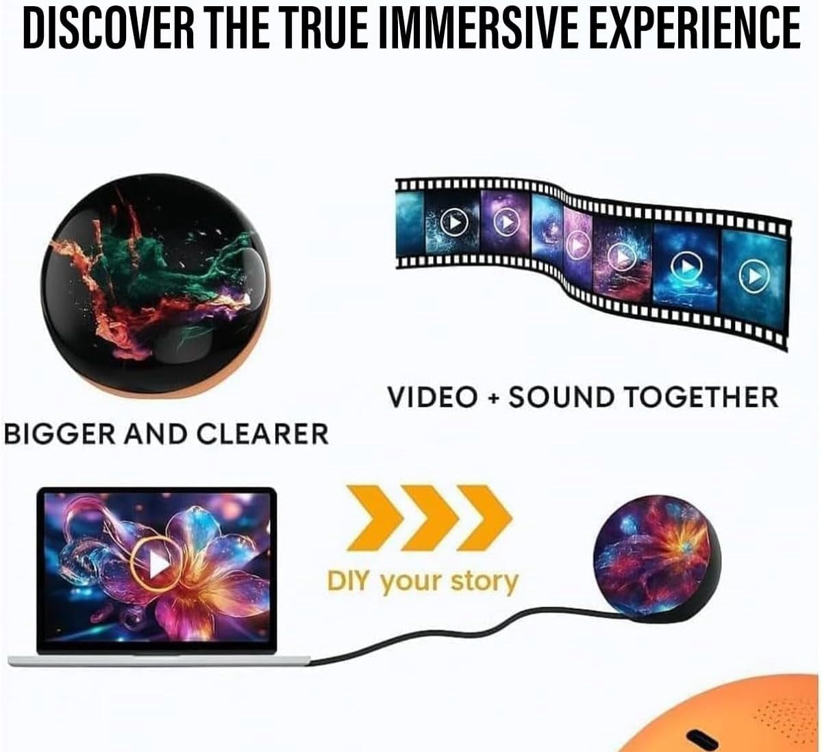Memory Orb Video Ornament video and sound