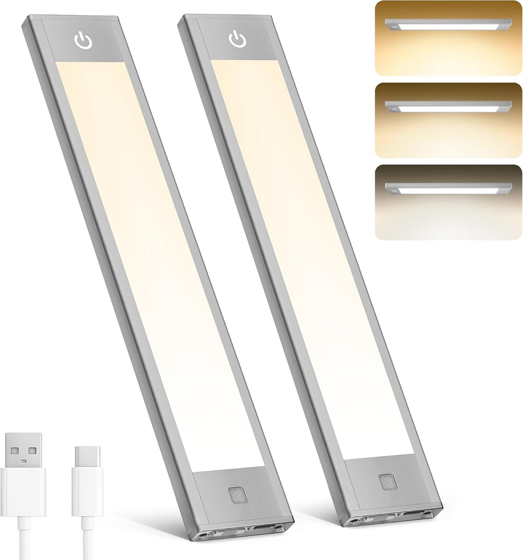 Rechargeable Motion Sensor Light – Magnetic Gold Stair & Under-Cabinet Light