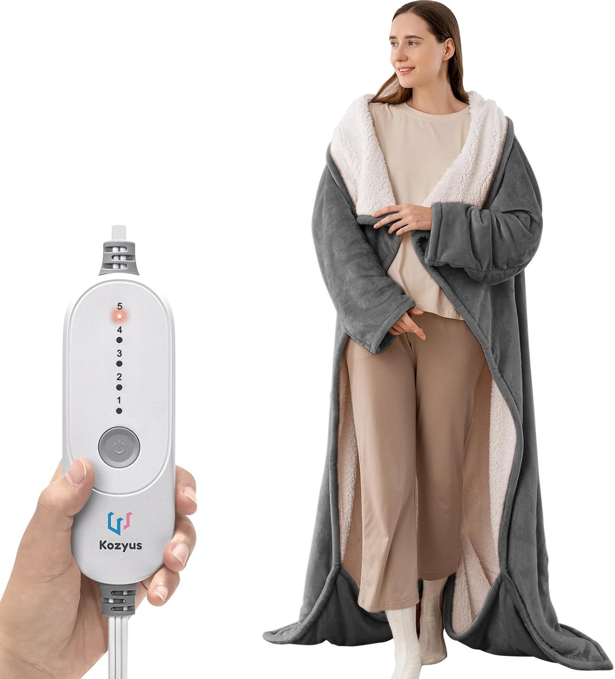 Heated Hooded Robe