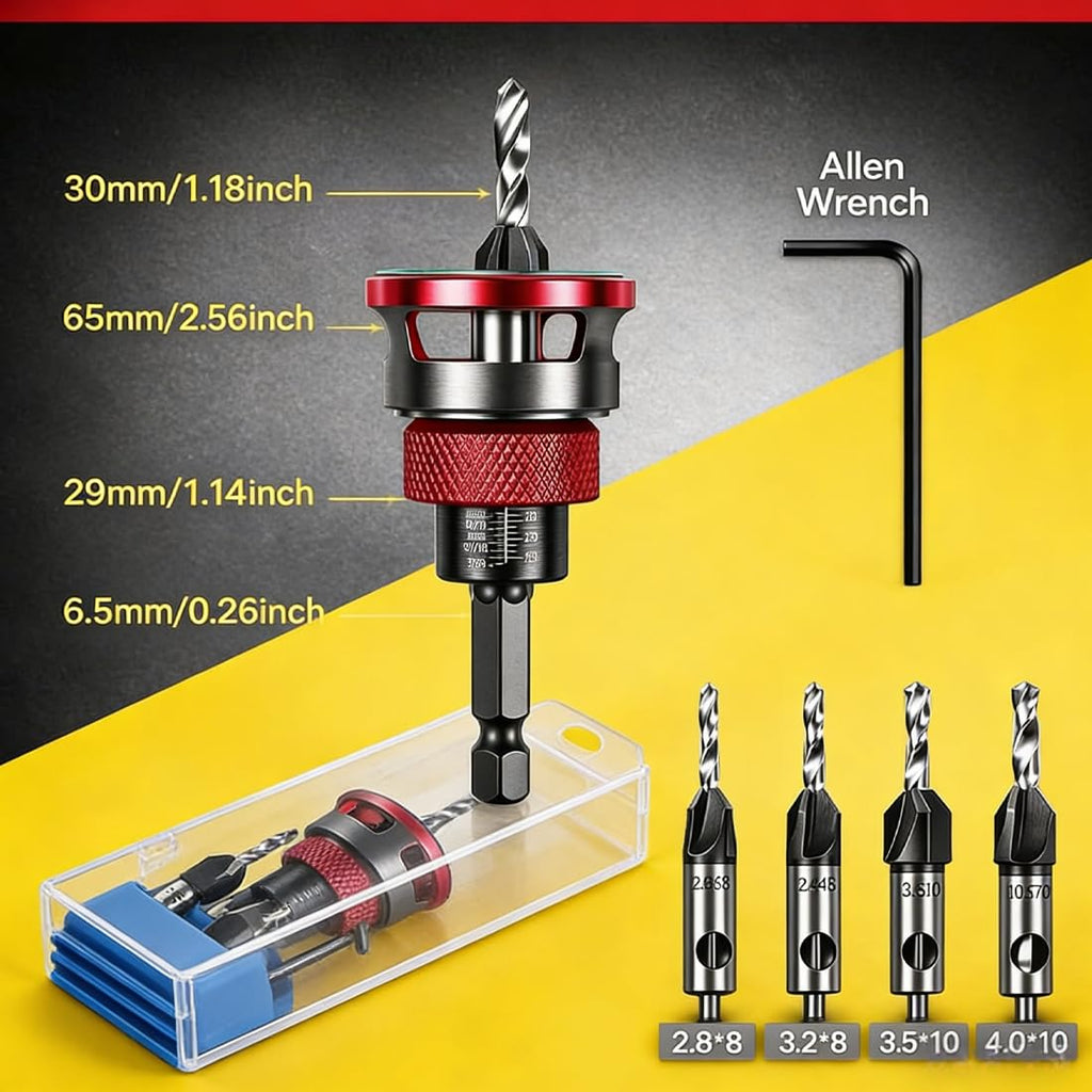 Countersink Drill Bit Set