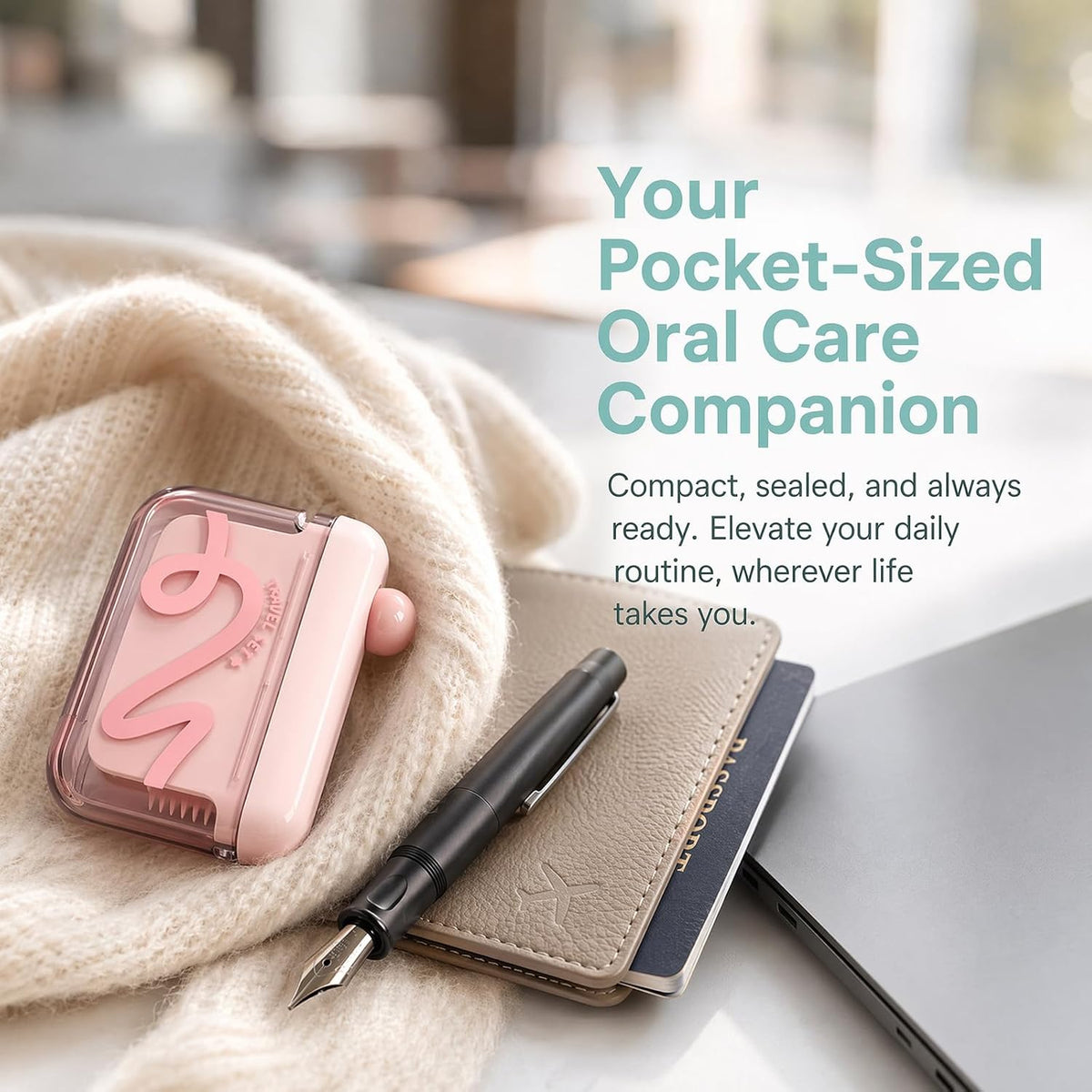 Portable Pop-Up Floss Pick Dispenser Case (2 Pack)