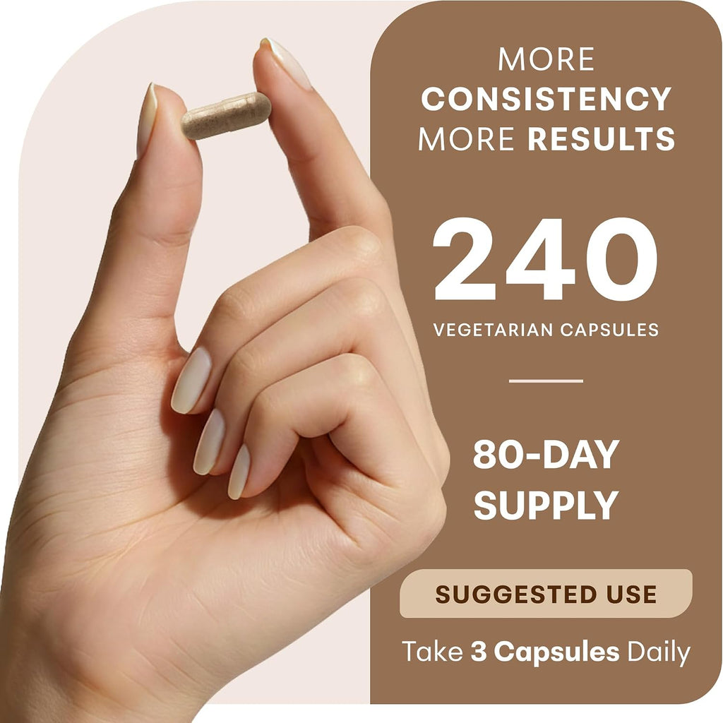 Nattokinase 240 vegetarian capsules, 80-day supply