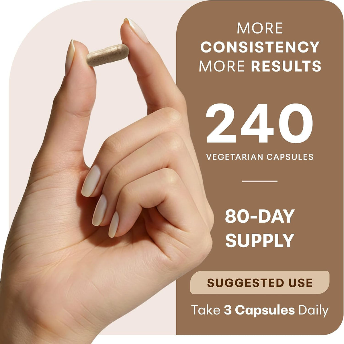 Nattokinase 240 vegetarian capsules, 80-day supply