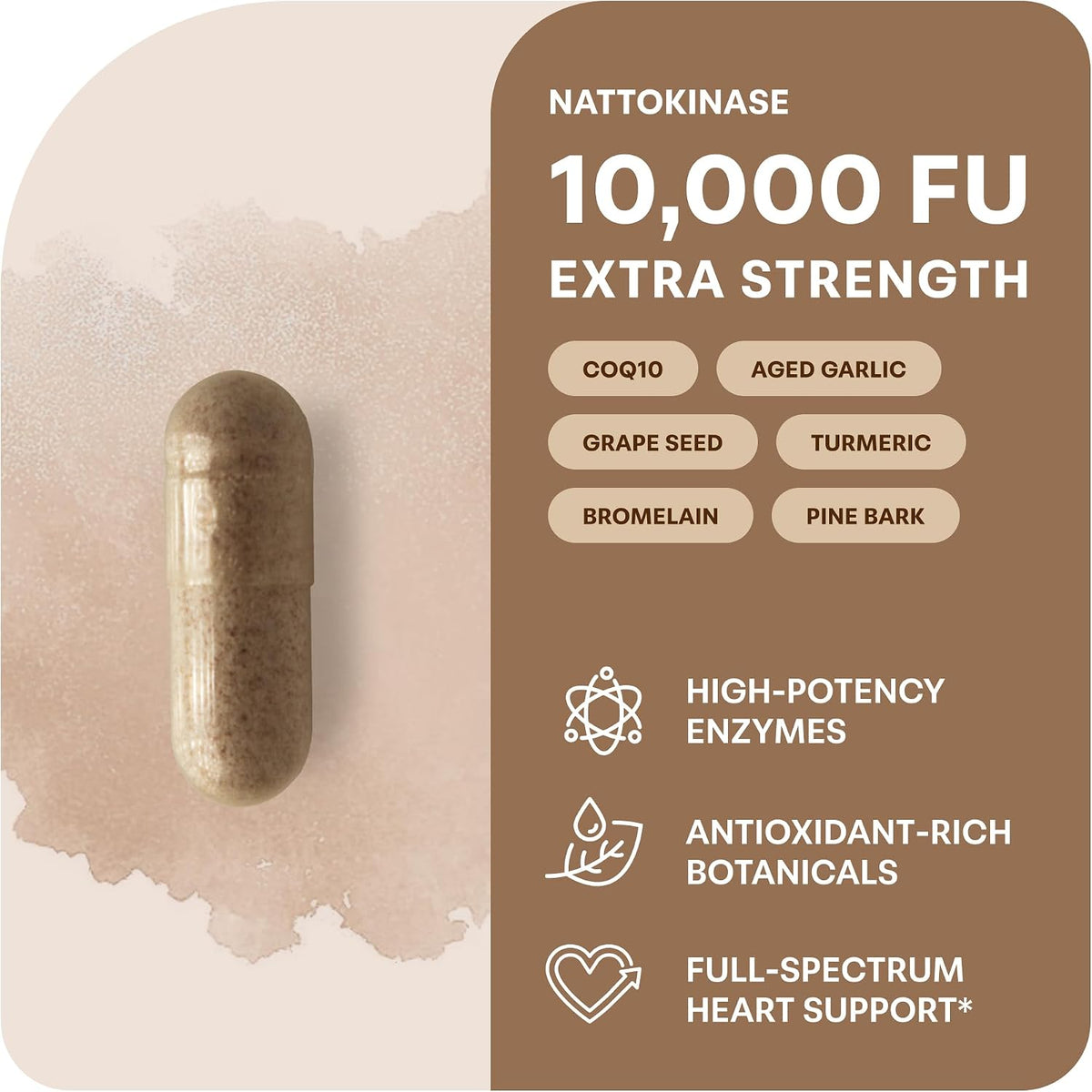 Nattokinase 10,000 FU extra strength capsule