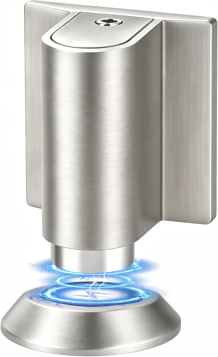Magnetic Floor Door Stopper – Hidden Door Holder, silver