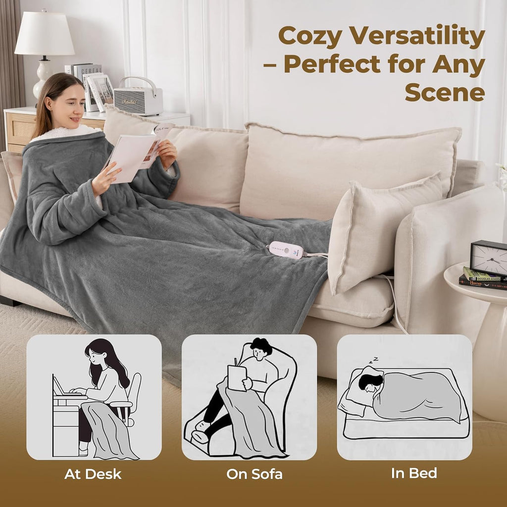 Heated Hooded Robe