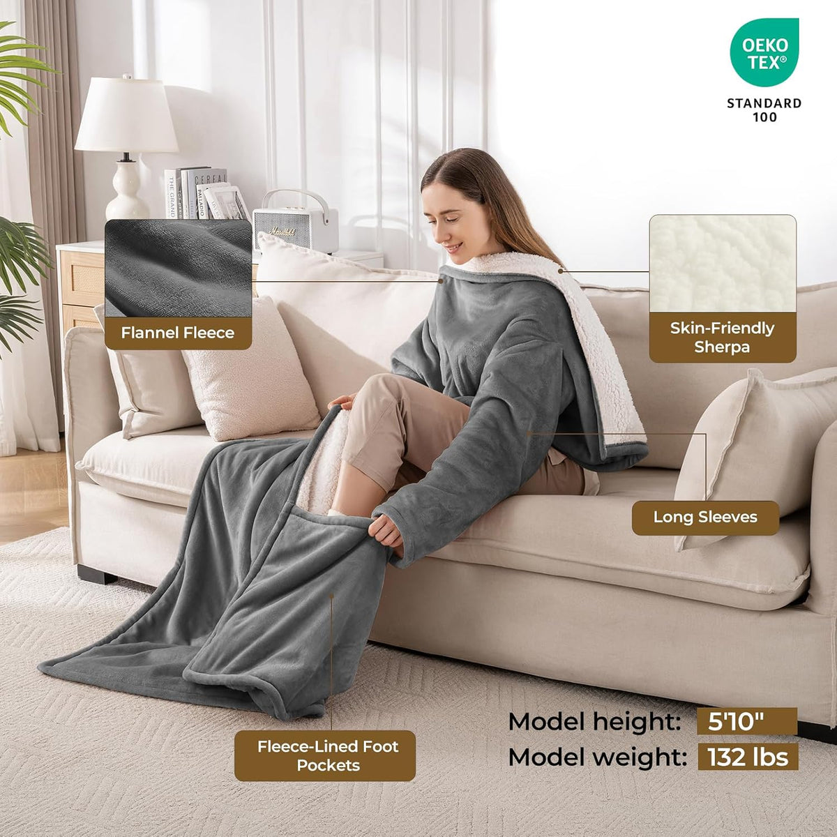Heated Hooded Robe