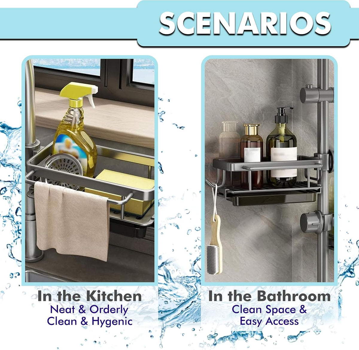 Faucet Sink Rack – Sponge & Soap Holder