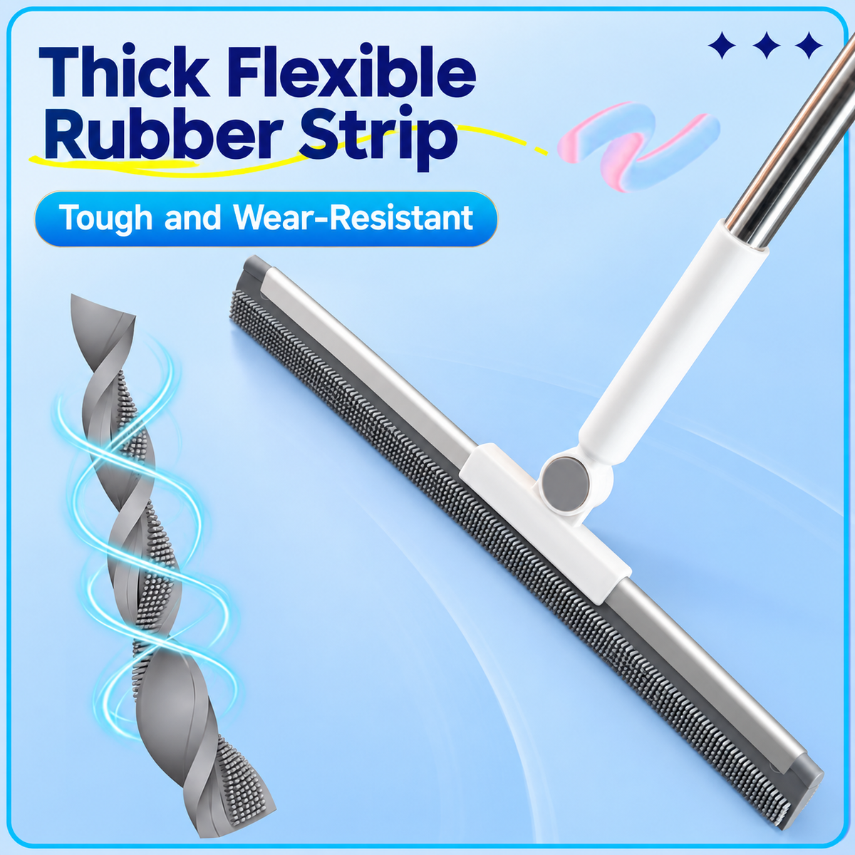 3-in-1 Magic Broom & Floor Squeegee