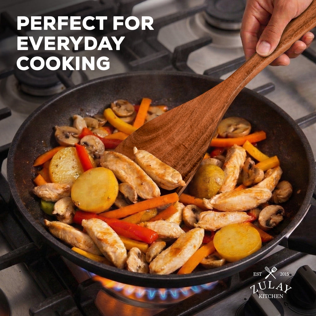 Teak Wood Cooking Utensil Set
