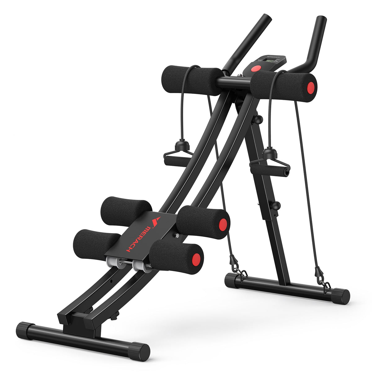 Foldable Ab Machine - Black