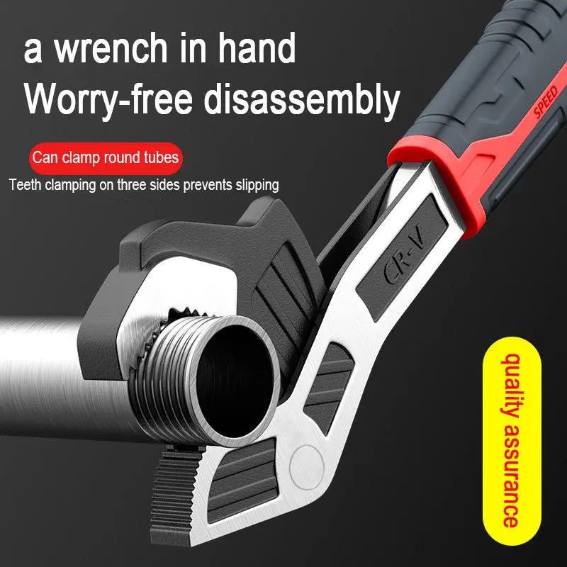 Self-Locking Multi-Function Pipe Wrench