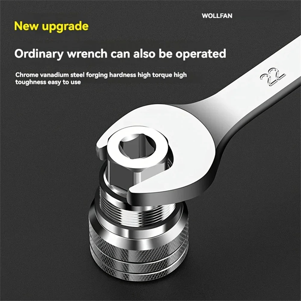 Universal Adjustable Socket Wrench 10–19 mm