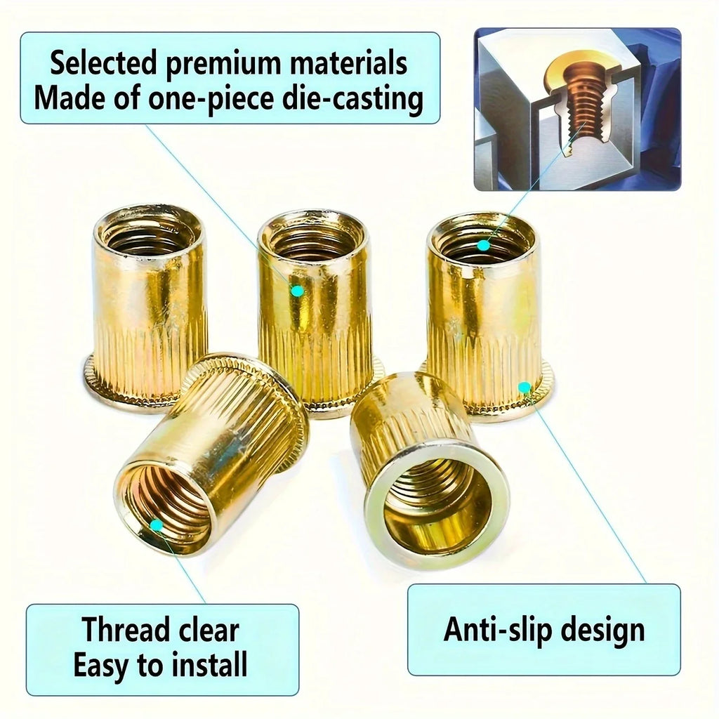 77-Piece Rivet Nut Tool Kit