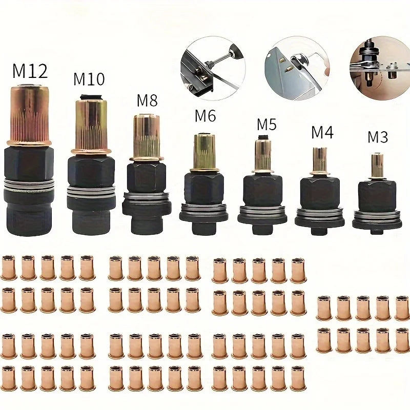 77-Piece Rivet Nut Tool Kit