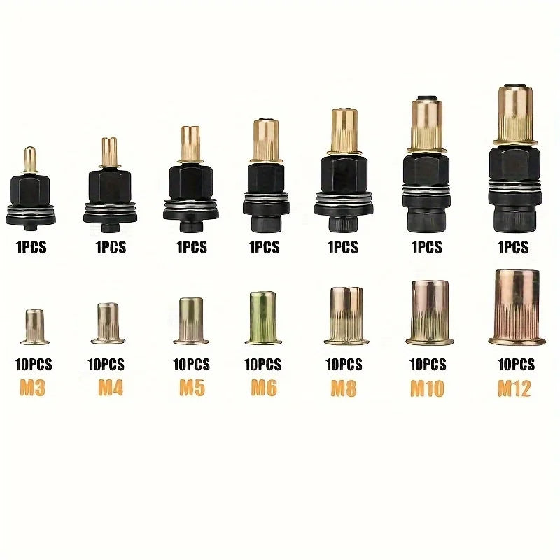 77-Piece Rivet Nut Tool Kit