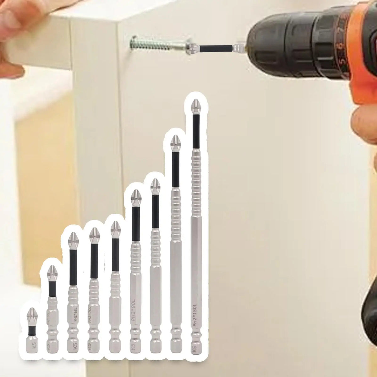 Magnetic Screwdriver Bit Set (4 or 9 Pieces)