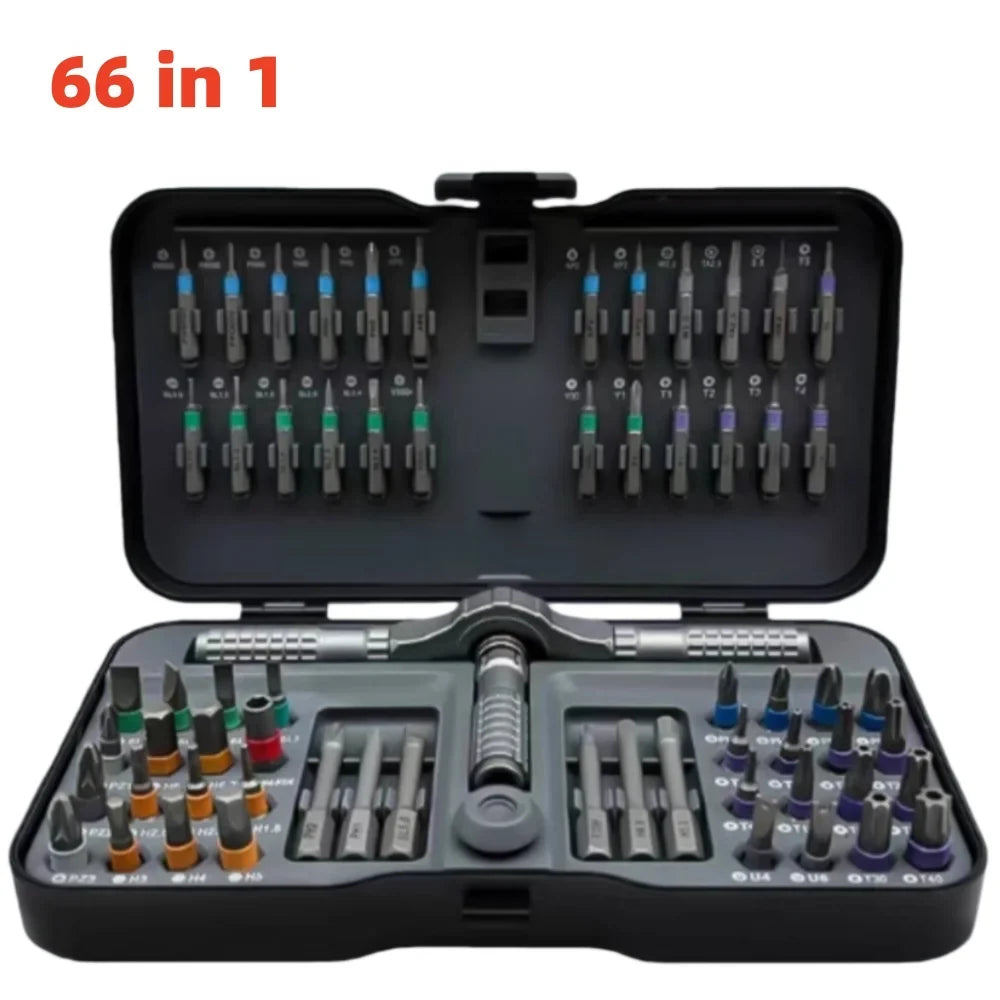 66-in-1 Ratchet Screwdriver Set