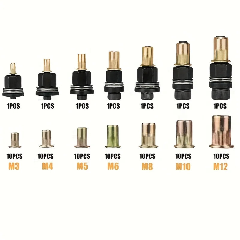 77-Piece Rivet Nut Tool Kit