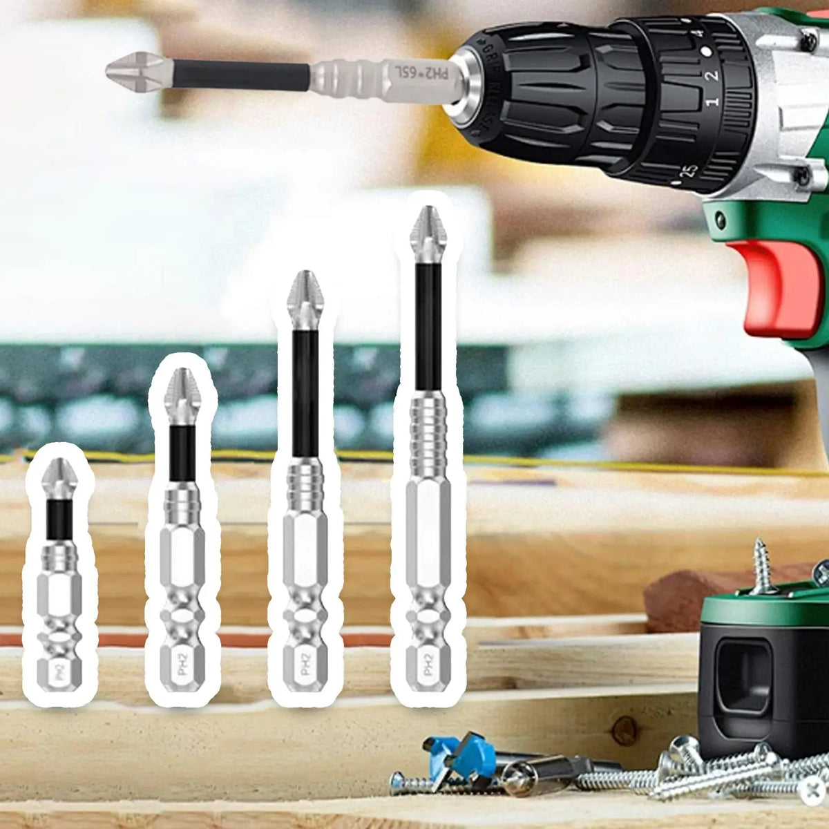Magnetic Screwdriver Bit Set (4 or 9 Pieces)