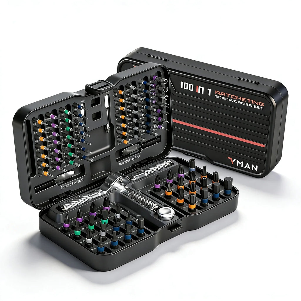 100-in-1 Precision Magnetic Ratchet Screwdriver Set