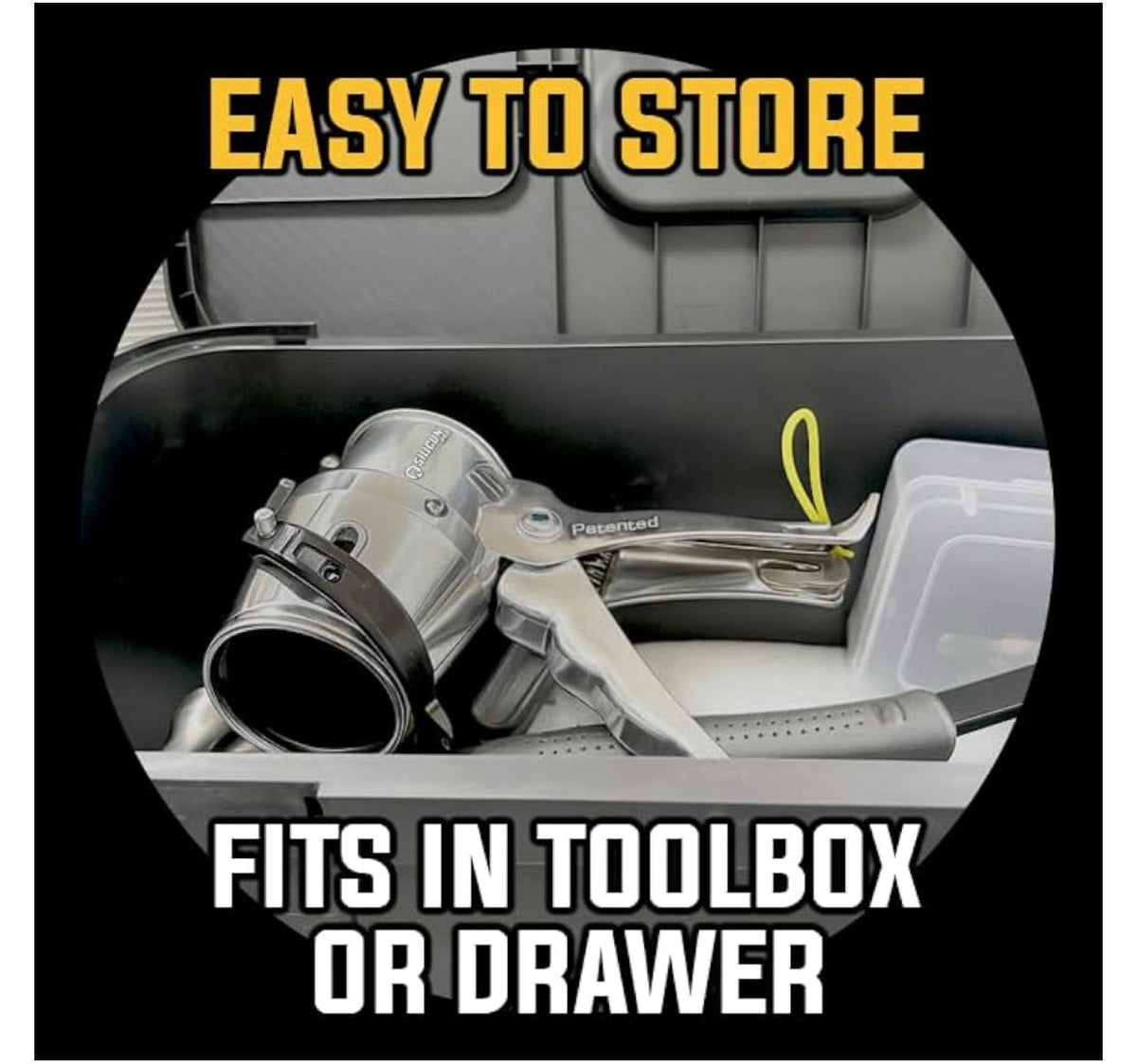 Compact No-Drip Caulking Gun