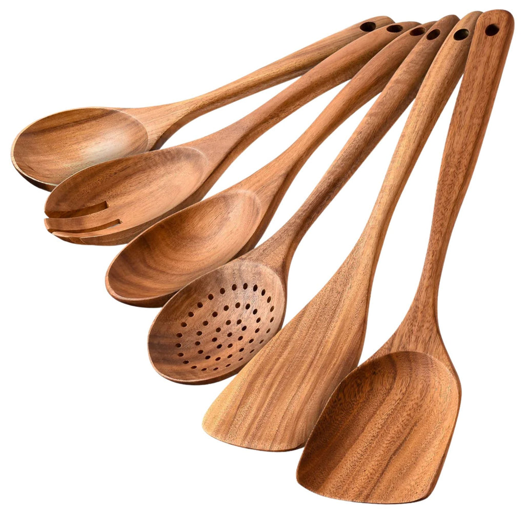 Teak Wood Cooking Utensil Set