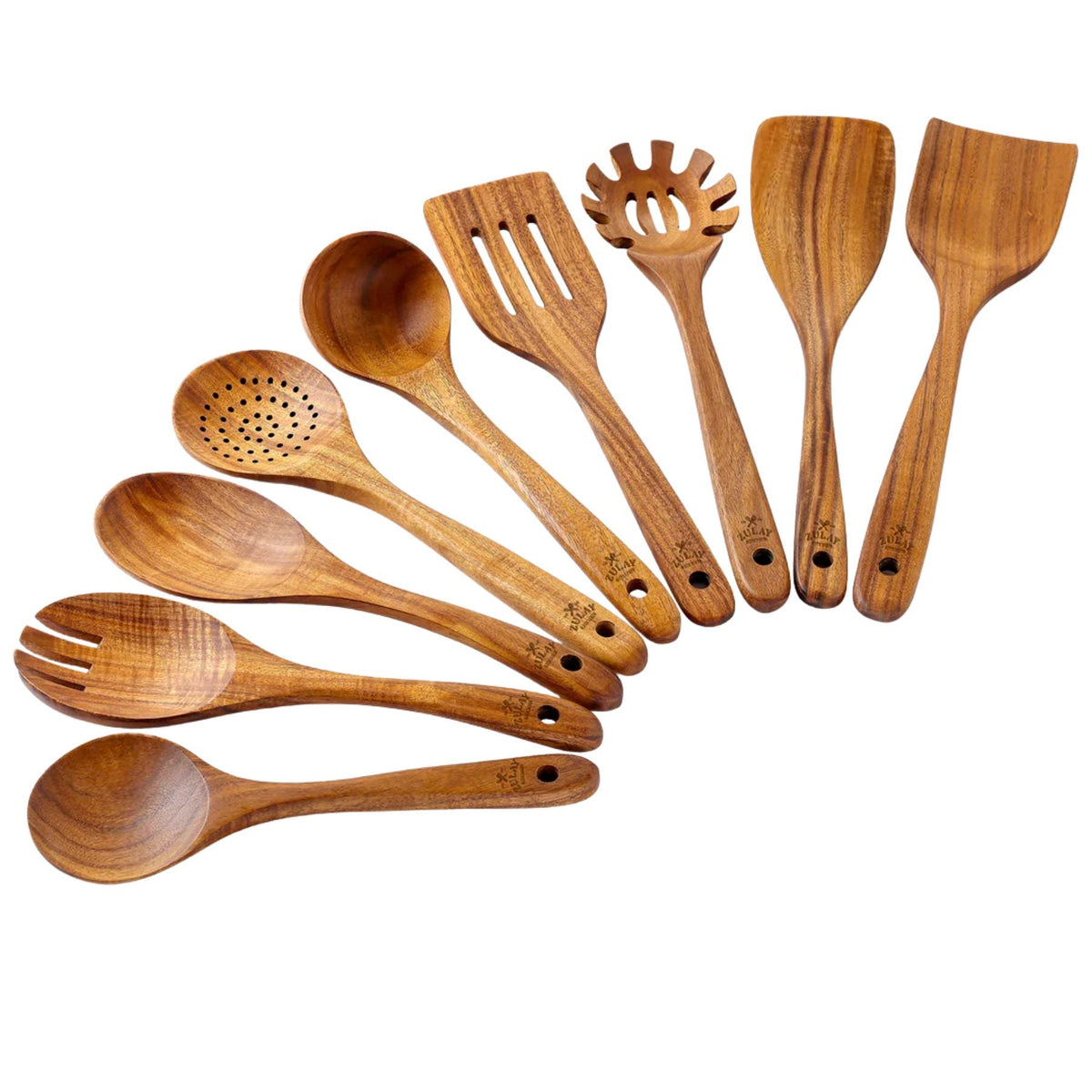 Teak Wood Cooking Utensil Set