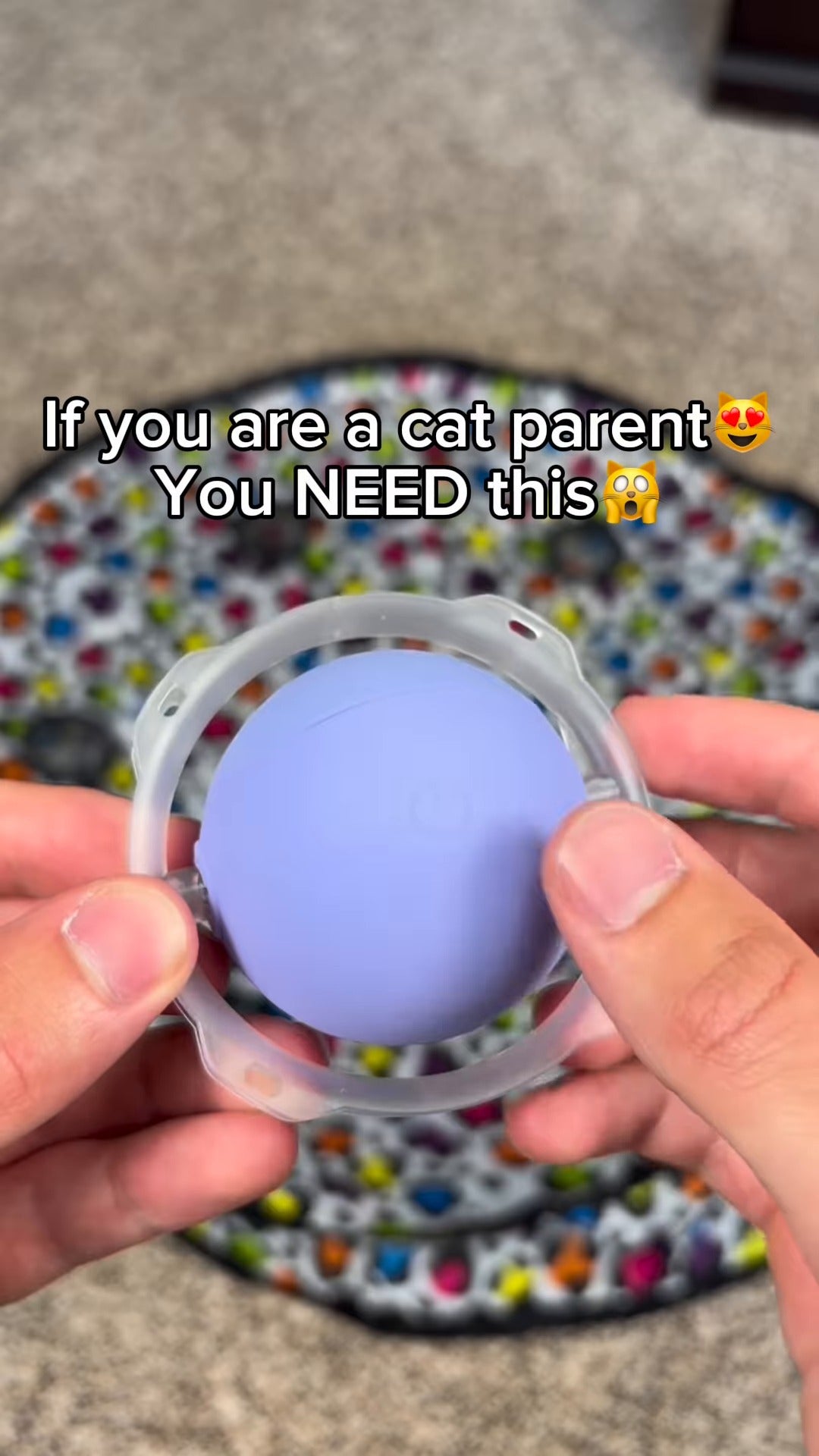 Interactive Cat Play Mat with Self-Moving Smart Ball