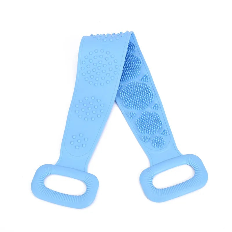 Double-Sided Silicone Back Scrubber Strap