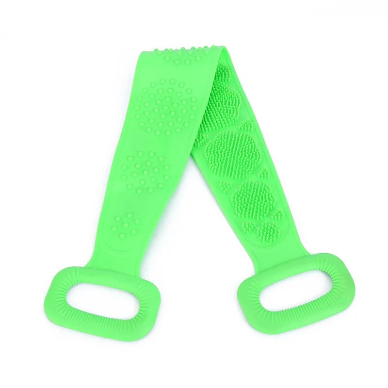 Double-Sided Silicone Back Scrubber Strap