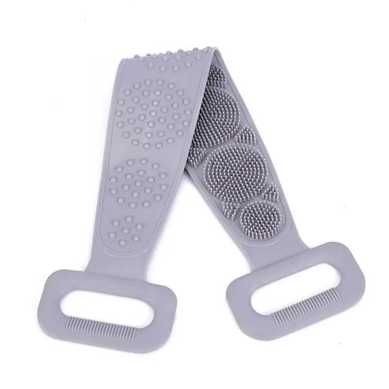 Double-Sided Silicone Back Scrubber Strap
