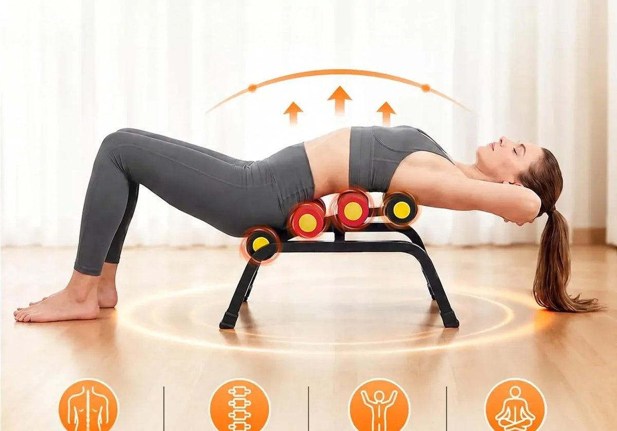 Mini Inversion Table – Floor Back Stretcher with Foam Rollers