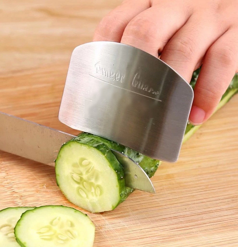 Stainless Steel Finger Guard for Safe Cutting