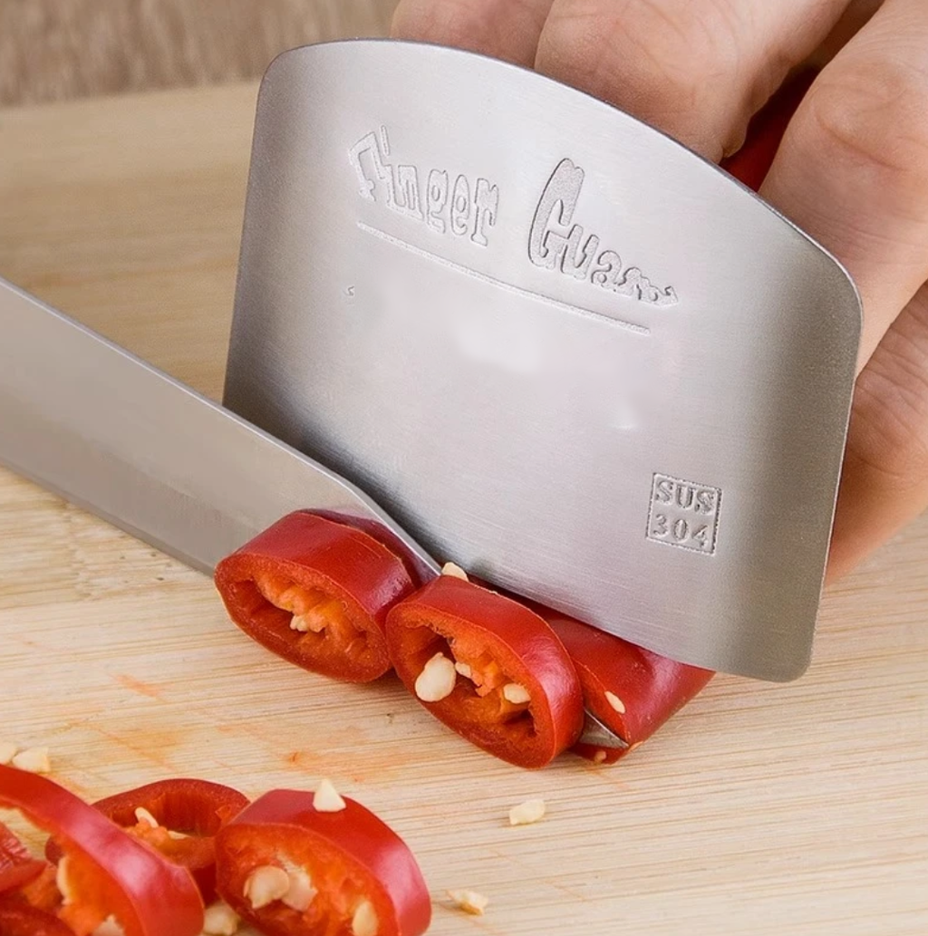Stainless Steel Finger Guard for Safe Cutting