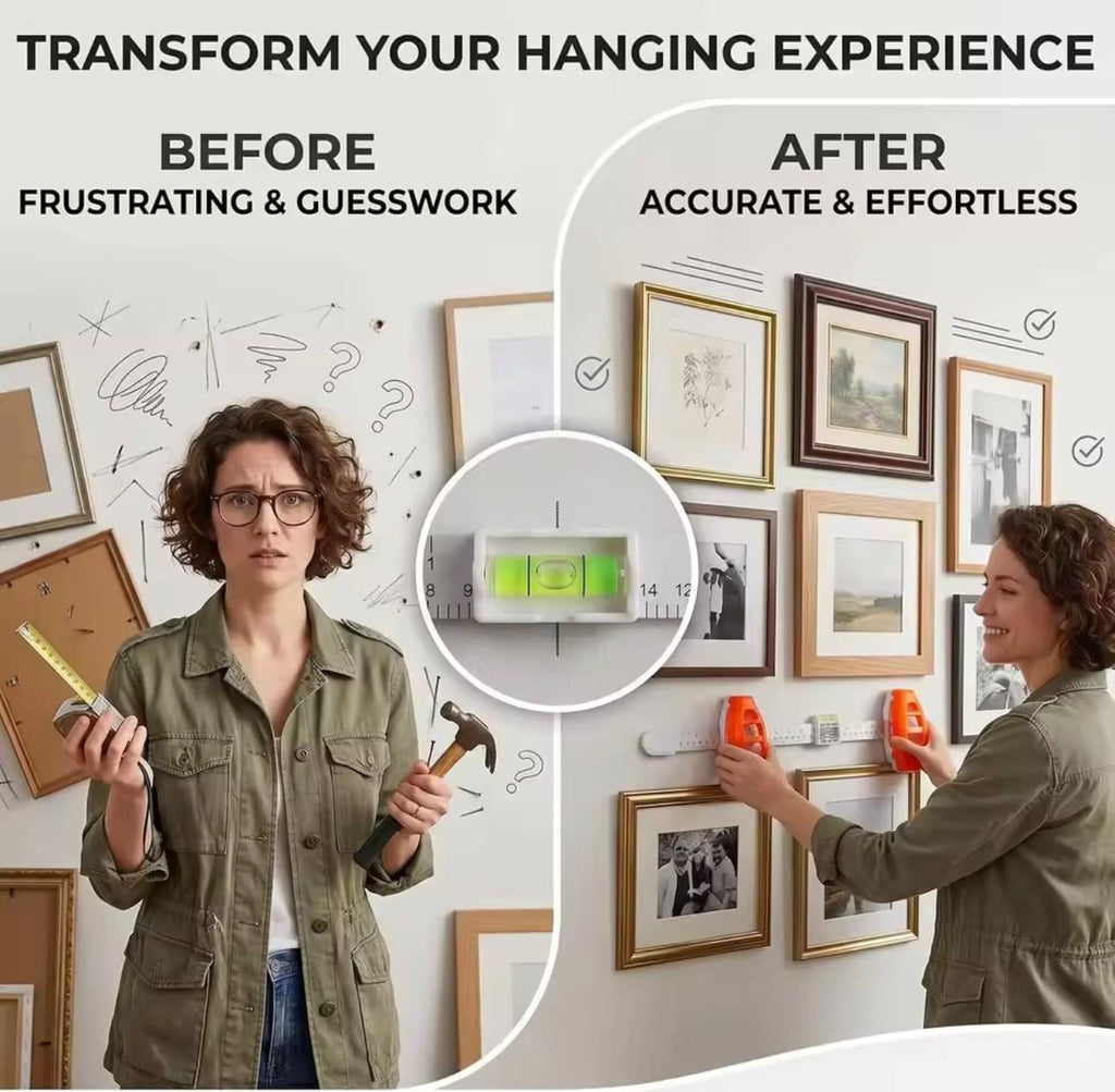 3-in-1 Picture Hanging Tool with Built-in Level