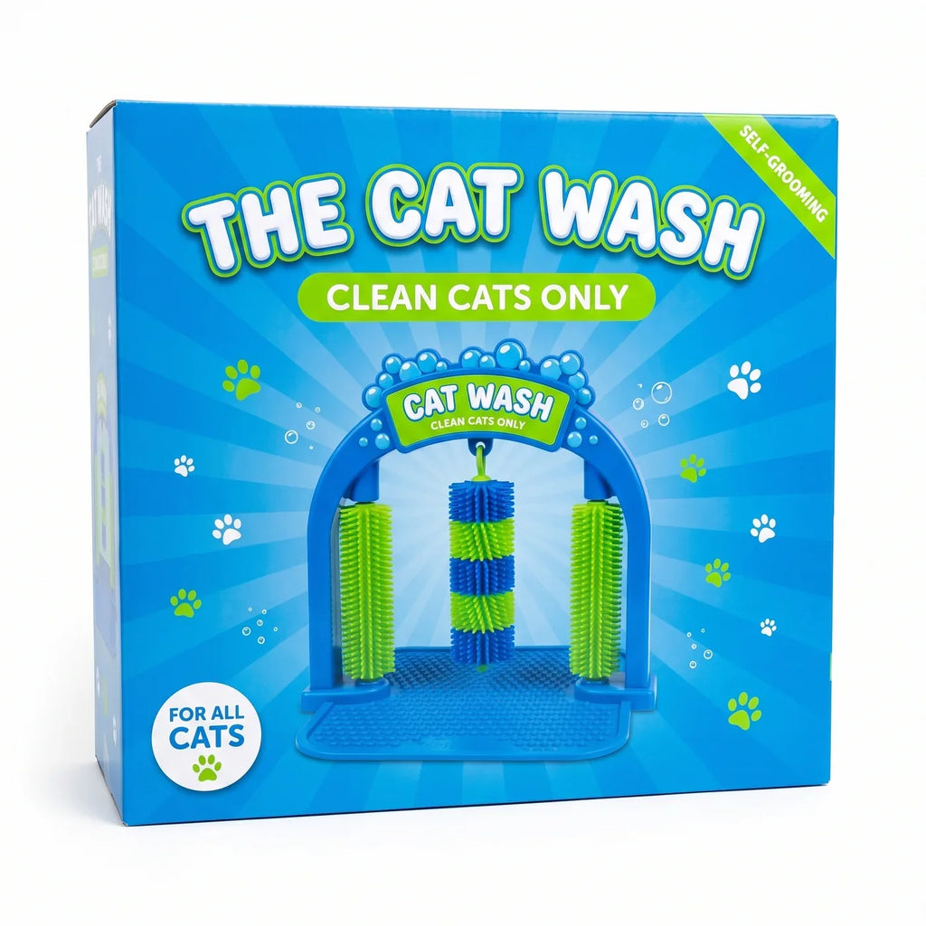 Self-Grooming Cat Brush Arch with Massage Mat