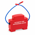 Automatic fire suppression device for fuse box