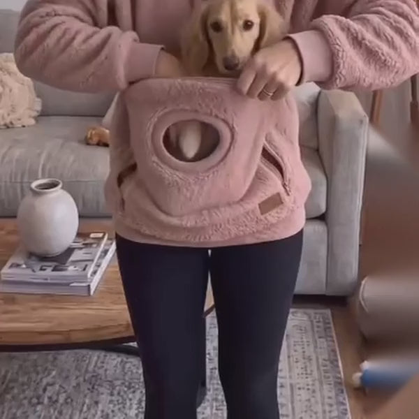 Dog carrier hoodie