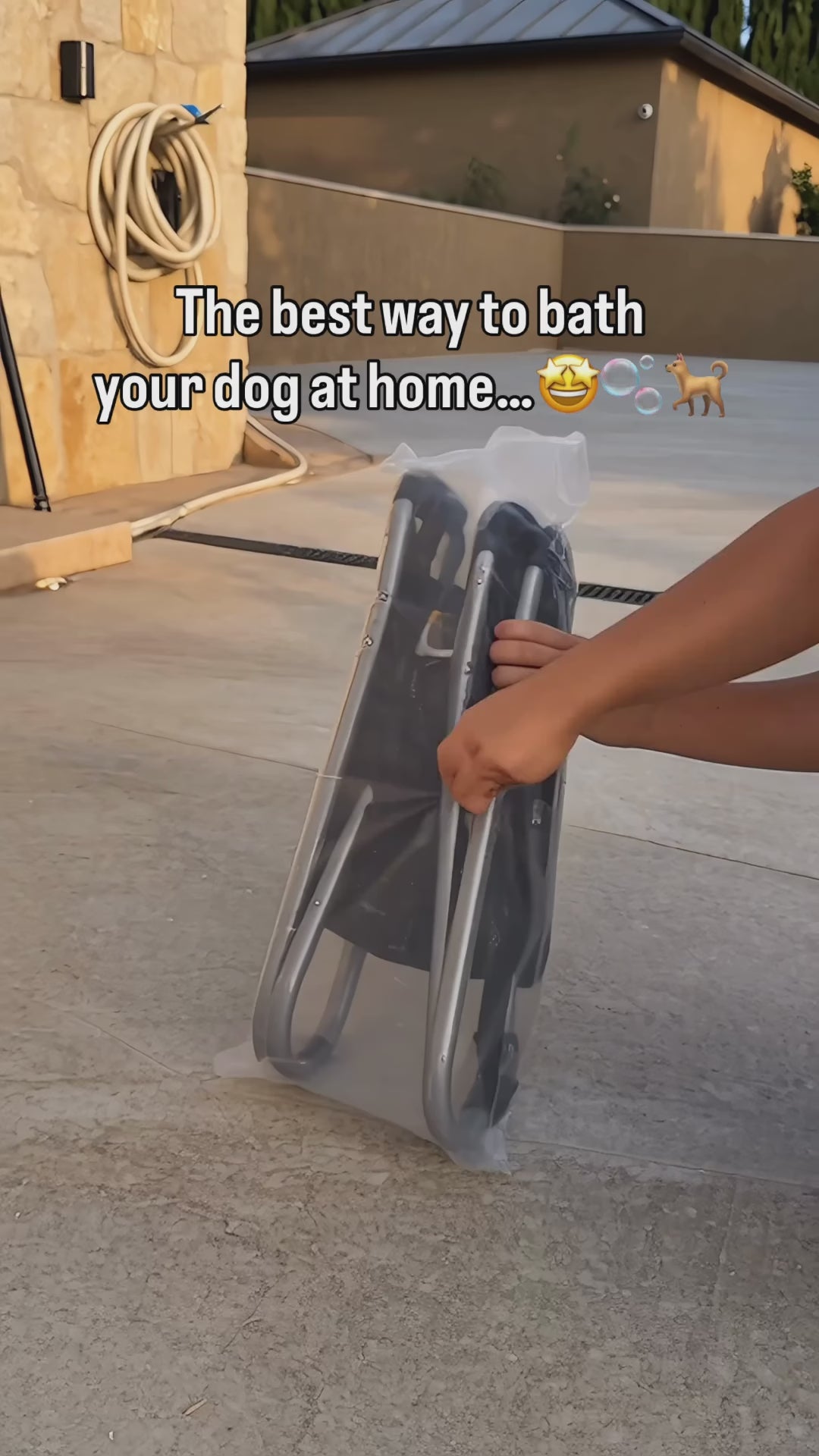 Foldable Dog Bath Hammock Stand